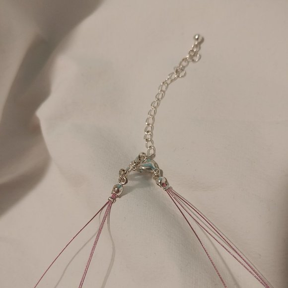 Purple Crystal Necklace & Earrings Set - Picture 4 of 4